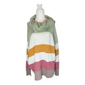 Rachel Zoe Multicolor Cowl Neck Sweater